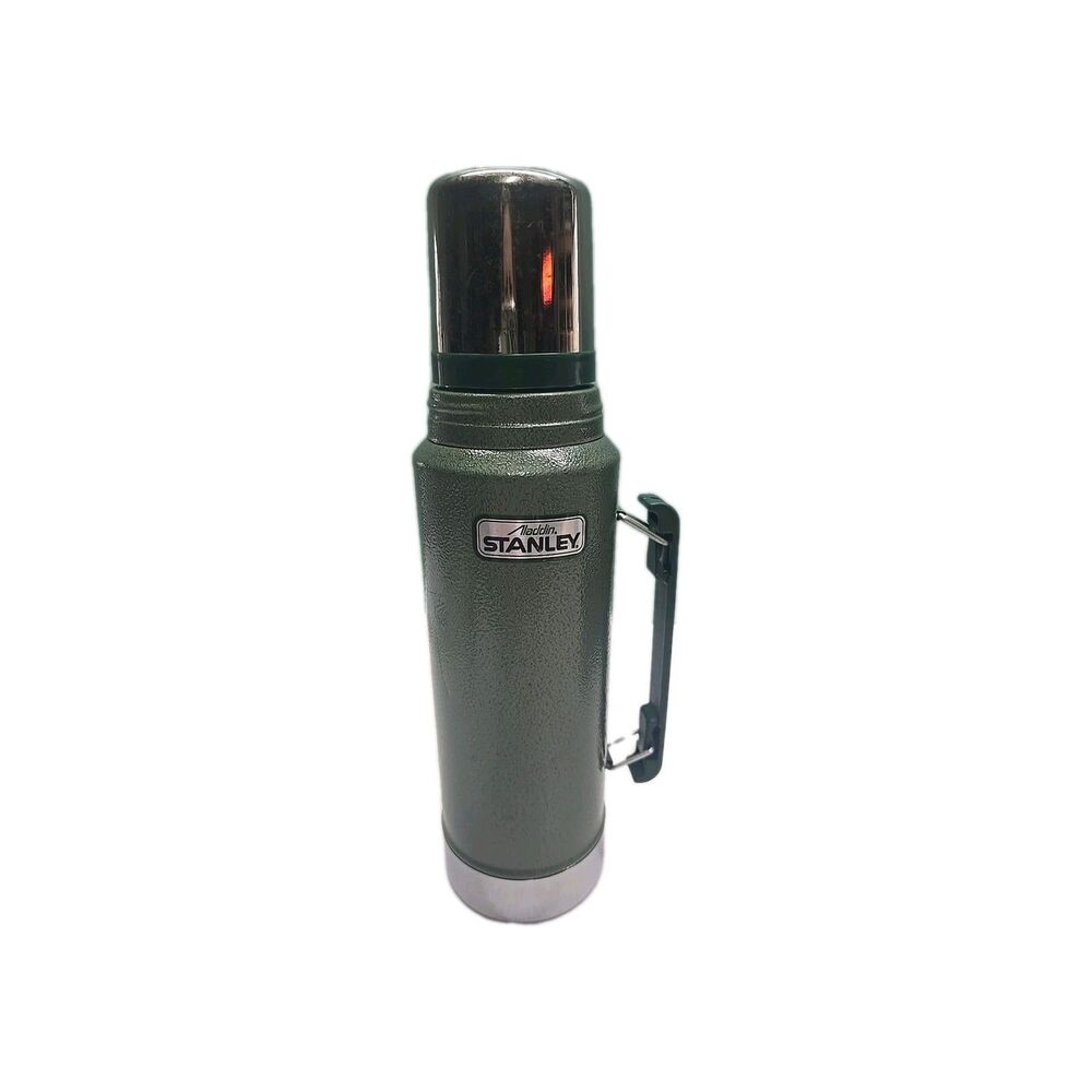 VTG 70's 14" Tall Green Aladdin Stanley Thermos No. A-944DH  Made In USA